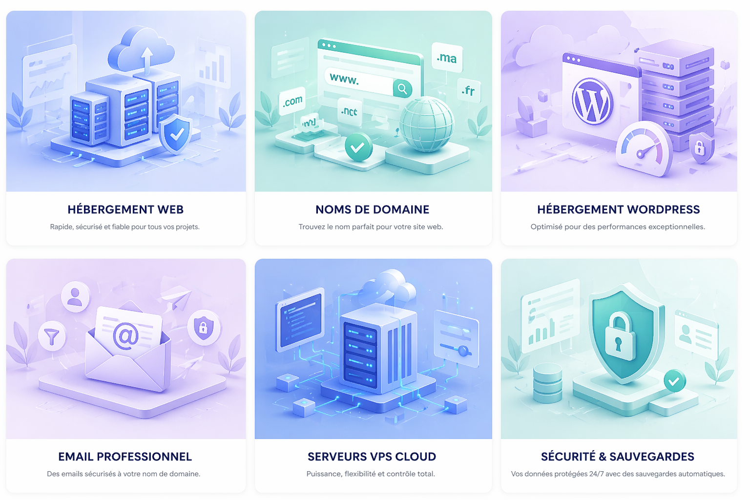 Illustration hébergement et infrastructure